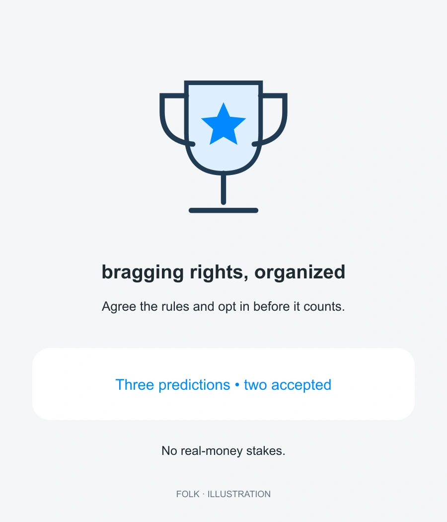 bragging rights, organized